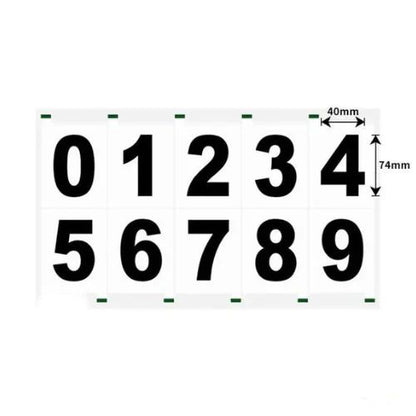 Reflective License Plate Stickers (Numbers)
