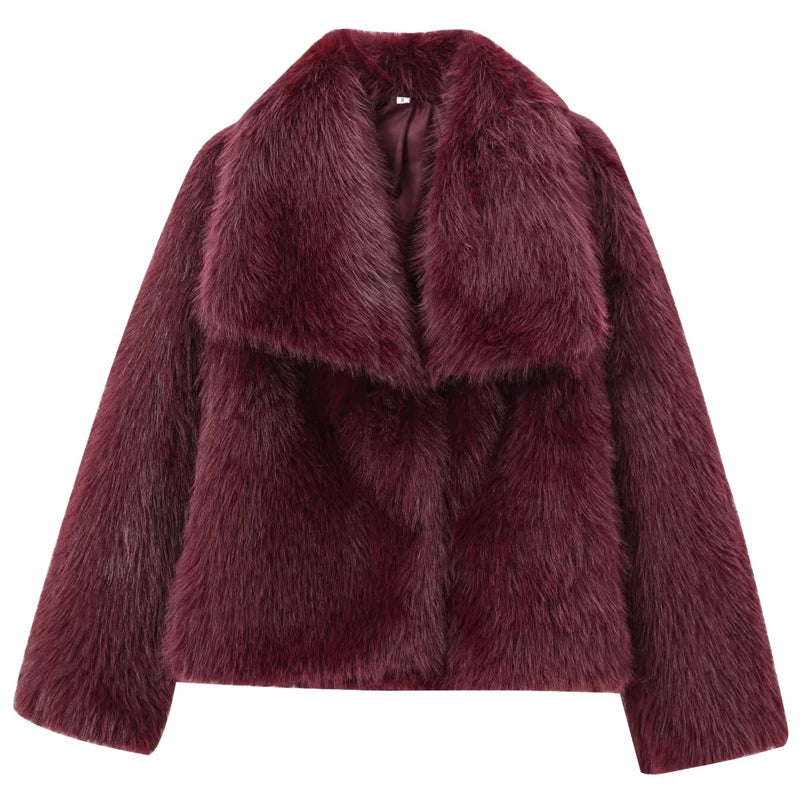 Women's Red Fur Coat